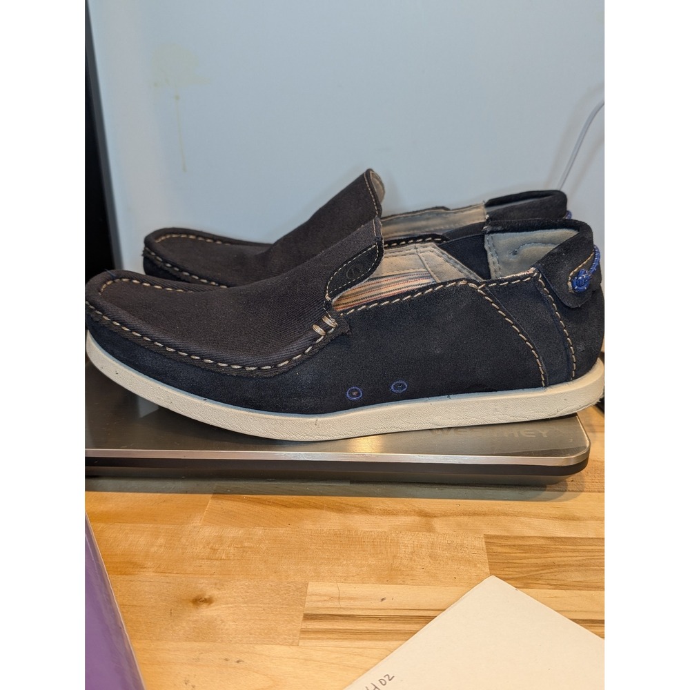 EUC Clarks Collection Mens Slip On Loafer Shoes‎ Navy Suede Comfort Size 9.5 B1 - Picture 5 of 9